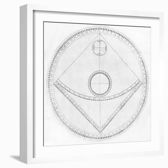 Trigonometry Calculator, 17th Century-Middle Temple Library-Framed Premium Photographic Print