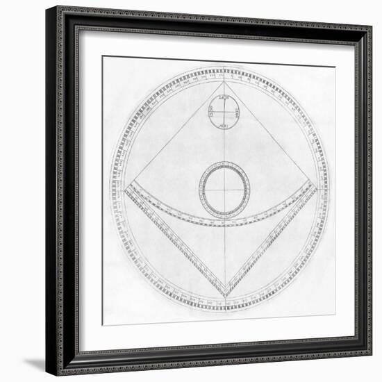 Trigonometry Calculator, 17th Century-Middle Temple Library-Framed Premium Photographic Print