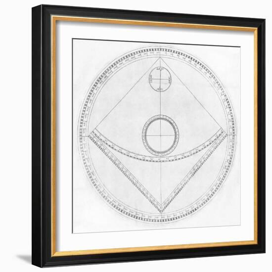 Trigonometry Calculator, 17th Century-Middle Temple Library-Framed Premium Photographic Print