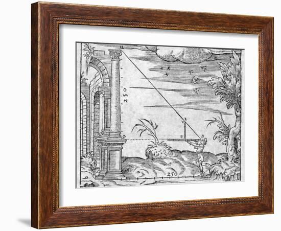 Trigonometry In Distance Measurement-Middle Temple Library-Framed Photographic Print