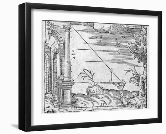 Trigonometry In Distance Measurement-Middle Temple Library-Framed Photographic Print