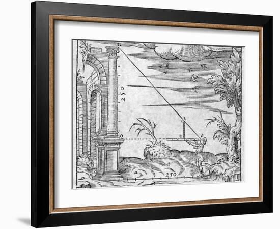 Trigonometry In Distance Measurement-Middle Temple Library-Framed Photographic Print