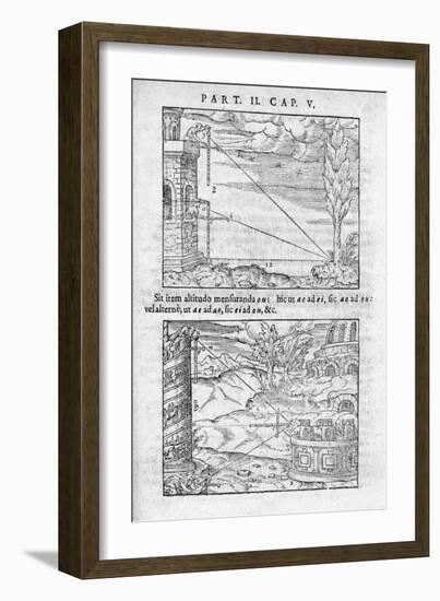 Trigonometry In Distance Measurement-Middle Temple Library-Framed Photographic Print