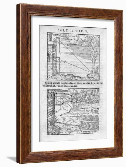 Trigonometry In Distance Measurement-Middle Temple Library-Framed Photographic Print