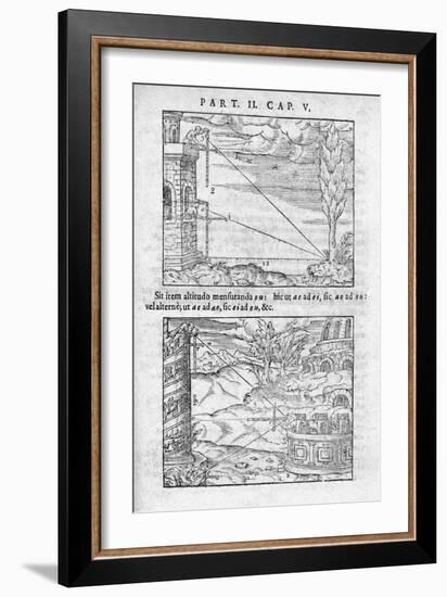 Trigonometry In Distance Measurement-Middle Temple Library-Framed Photographic Print