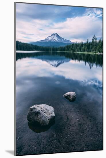 Trillium Clouds in Reflection, Summer Mount Hood Wilderness Oregon-Vincent James-Mounted Photographic Print