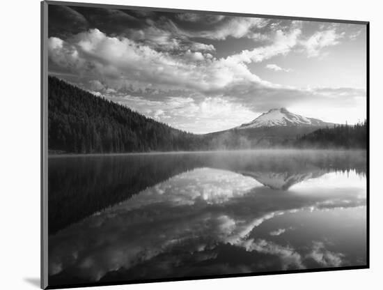 Trillium Lake, Mt Hood National Forest, Mt Hood Wilderness Area, Oregon, USA-Adam Jones-Mounted Photographic Print