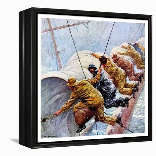 "Trim the Sails!,"March 18, 1933-Anton Otto Fischer-Framed Premier Image Canvas