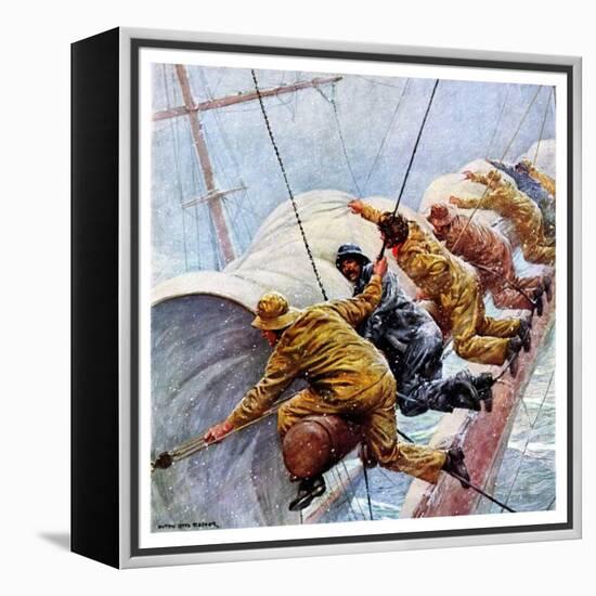 "Trim the Sails!,"March 18, 1933-Anton Otto Fischer-Framed Premier Image Canvas