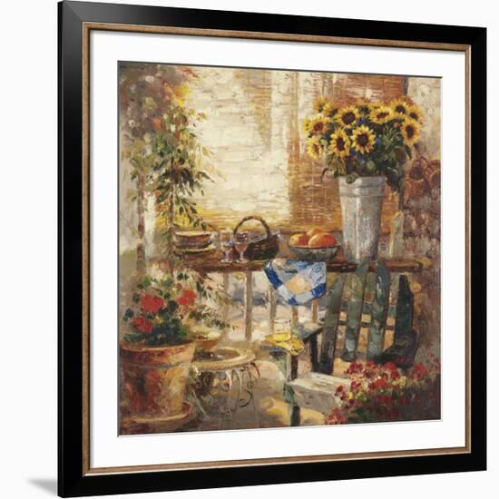 Trina's Potting Bench-null-Framed Art Print