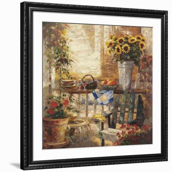 Trina's Potting Bench-null-Framed Art Print