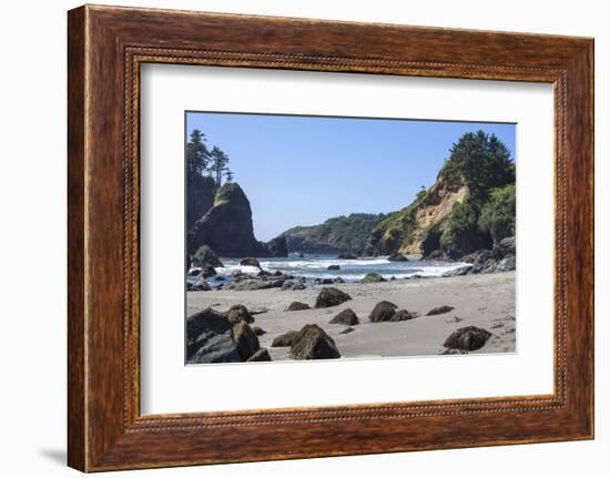 Trinidad, California. the Beach at Trinidad State Beach-Michael Qualls-Framed Photographic Print