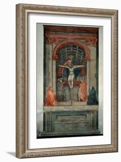 Trinita, 1427, Fresco-Masaccio-Framed Giclee Print