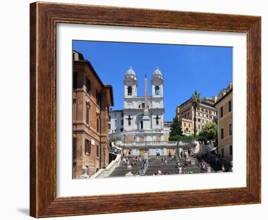 Trinita Dei Monti Church, Rome, Lazio, Italy, Europe-Vincenzo Lombardo-Framed Photographic Print