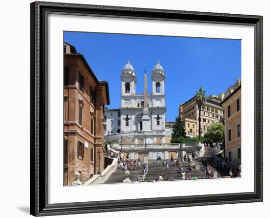 Trinita Dei Monti Church, Rome, Lazio, Italy, Europe-Vincenzo Lombardo-Framed Photographic Print