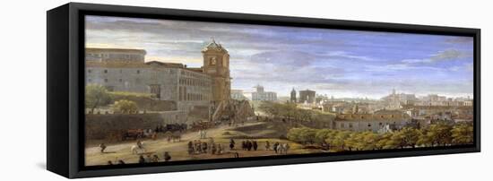 Trinità Dei Monti, Rome-Gaspar van Wittel-Framed Premier Image Canvas