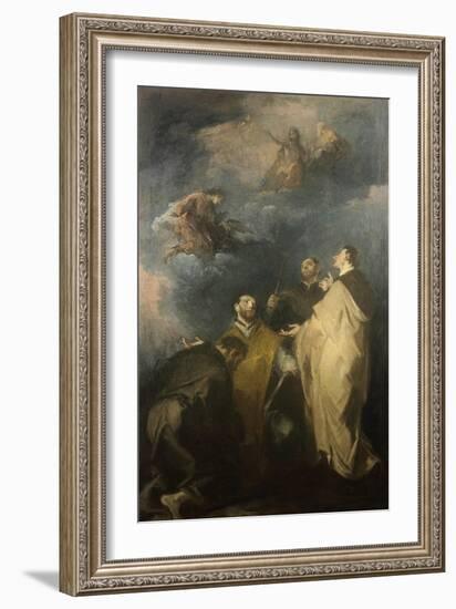 Trinity and the Saints, 1690-1769-Giuseppe Bernardino Bison-Framed Giclee Print