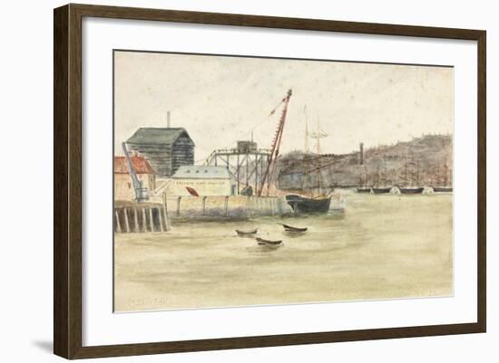 Trinity Boy House (Watercolour, Bodycolour and Pencil on Paper Stuck on Card)-James Henry Cleet-Framed Giclee Print