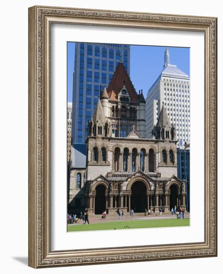 Trinity Church 1877, Copley Square, Boston, Massachusetts, USA-Fraser Hall-Framed Photographic Print