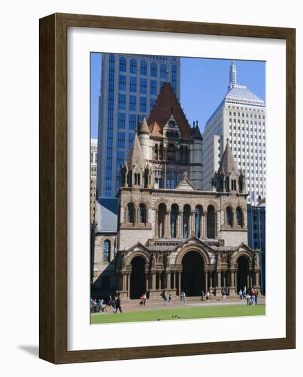 Trinity Church 1877, Copley Square, Boston, Massachusetts, USA-Fraser Hall-Framed Photographic Print