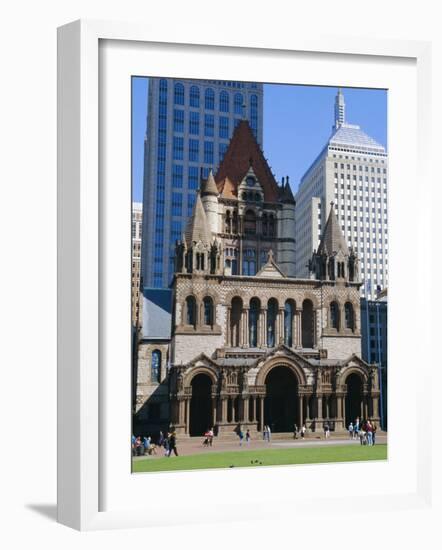 Trinity Church 1877, Copley Square, Boston, Massachusetts, USA-Fraser Hall-Framed Photographic Print