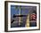 Trinity Church Behind Flags at Bowen's Wharf, Newport, Rhode Island, USA-Alexander Nesbitt-Framed Photographic Print