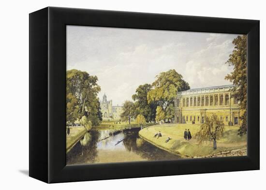 Trinity College at Cambridge University-Bradford Rudge-Framed Premier Image Canvas