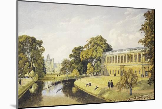 Trinity College at Cambridge University-Bradford Rudge-Mounted Giclee Print