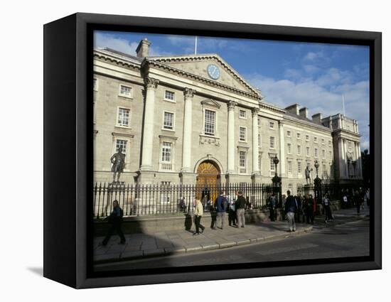 Trinity College Old Library Built Between 1712 and 1732, College Green, Dublin, Republic of Ireland-Pearl Bucknall-Framed Premier Image Canvas