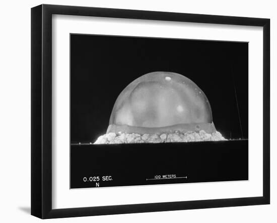 Trinity Fireball at .025 of a Second-Berlyn Brixner-Framed Photographic Print