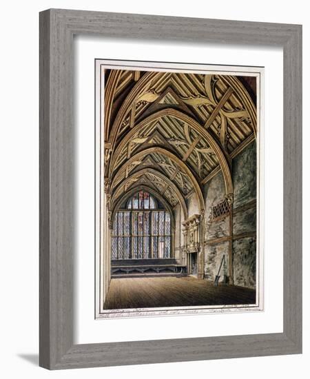 Trinity Hall, London, 1808-William Capon-Framed Giclee Print