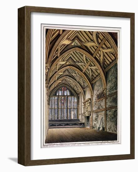 Trinity Hall, London, 1808-William Capon-Framed Giclee Print