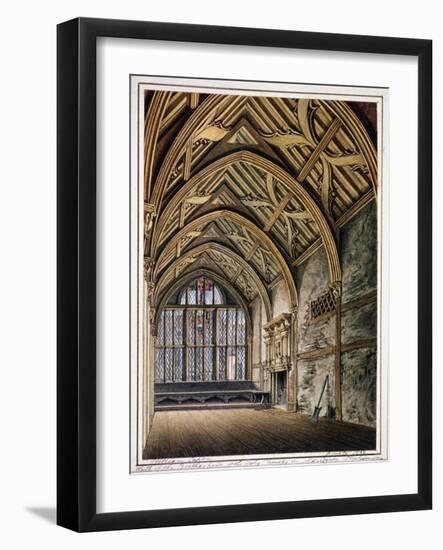 Trinity Hall, London, 1808-William Capon-Framed Giclee Print