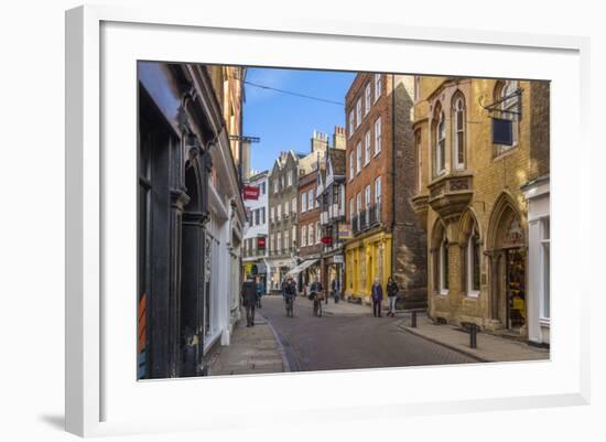 Trinity Street, Cambridge, Cambridgeshire, England, United Kingdom, Europe-Alan Copson-Framed Photographic Print