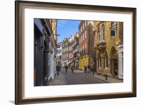 Trinity Street, Cambridge, Cambridgeshire, England, United Kingdom, Europe-Alan Copson-Framed Photographic Print