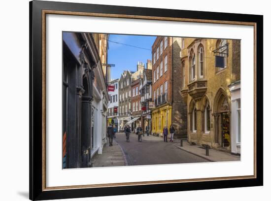 Trinity Street, Cambridge, Cambridgeshire, England, United Kingdom, Europe-Alan Copson-Framed Photographic Print