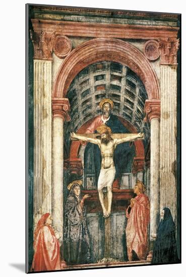 Trinity-Masaccio-Mounted Art Print