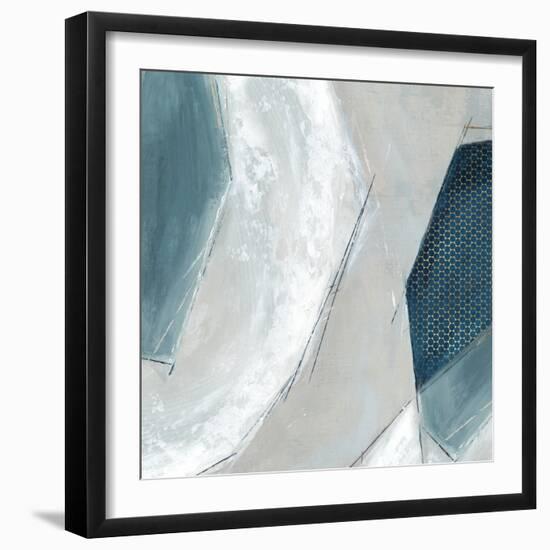 Trio of Blue II-Emma Peal-Framed Art Print