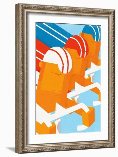 Trio Racers-Dale Edwin Murray-Framed Giclee Print