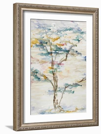 Trio Trees in Full Hue I-Rikki Drotar-Framed Giclee Print