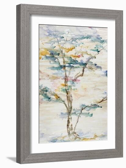 Trio Trees in Full Hue I-Rikki Drotar-Framed Giclee Print