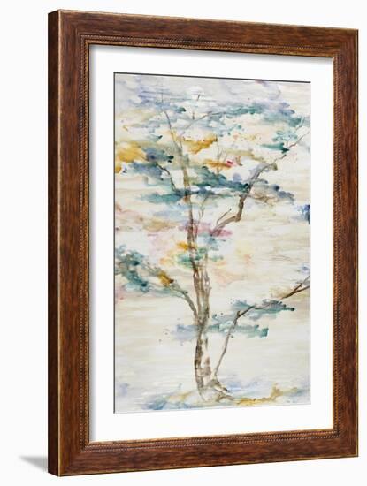 Trio Trees in Full Hue I-Rikki Drotar-Framed Giclee Print