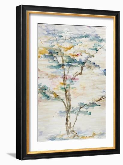 Trio Trees in Full Hue I-Rikki Drotar-Framed Giclee Print