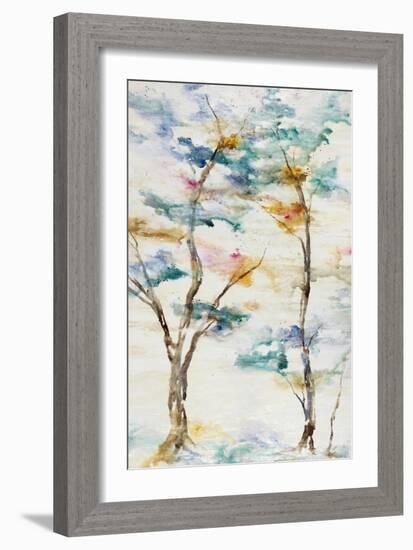 Trio Trees in Full Hue III-Rikki Drotar-Framed Giclee Print