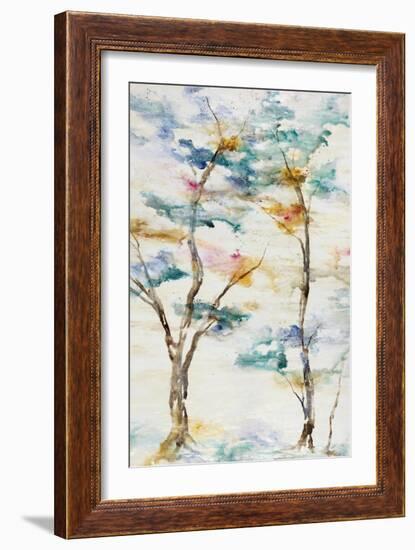 Trio Trees in Full Hue III-Rikki Drotar-Framed Giclee Print