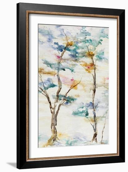 Trio Trees in Full Hue III-Rikki Drotar-Framed Giclee Print