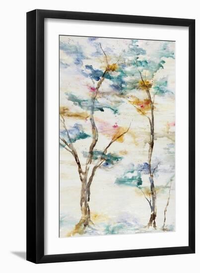 Trio Trees in Full Hue III-Rikki Drotar-Framed Giclee Print