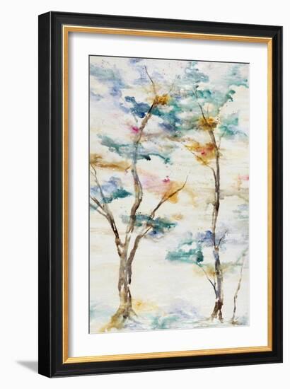 Trio Trees in Full Hue III-Rikki Drotar-Framed Giclee Print