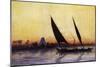 Trip on Nile by Felucca, from Empress Eugenie of France's Journey in Egypt-Charles Theodore Frere-Mounted Giclee Print