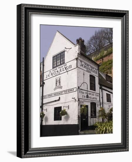 Trip to Jerusalem Inn, Claimed to Be the Oldest Inn in England, Nottingham-Rolf Richardson-Framed Photographic Print